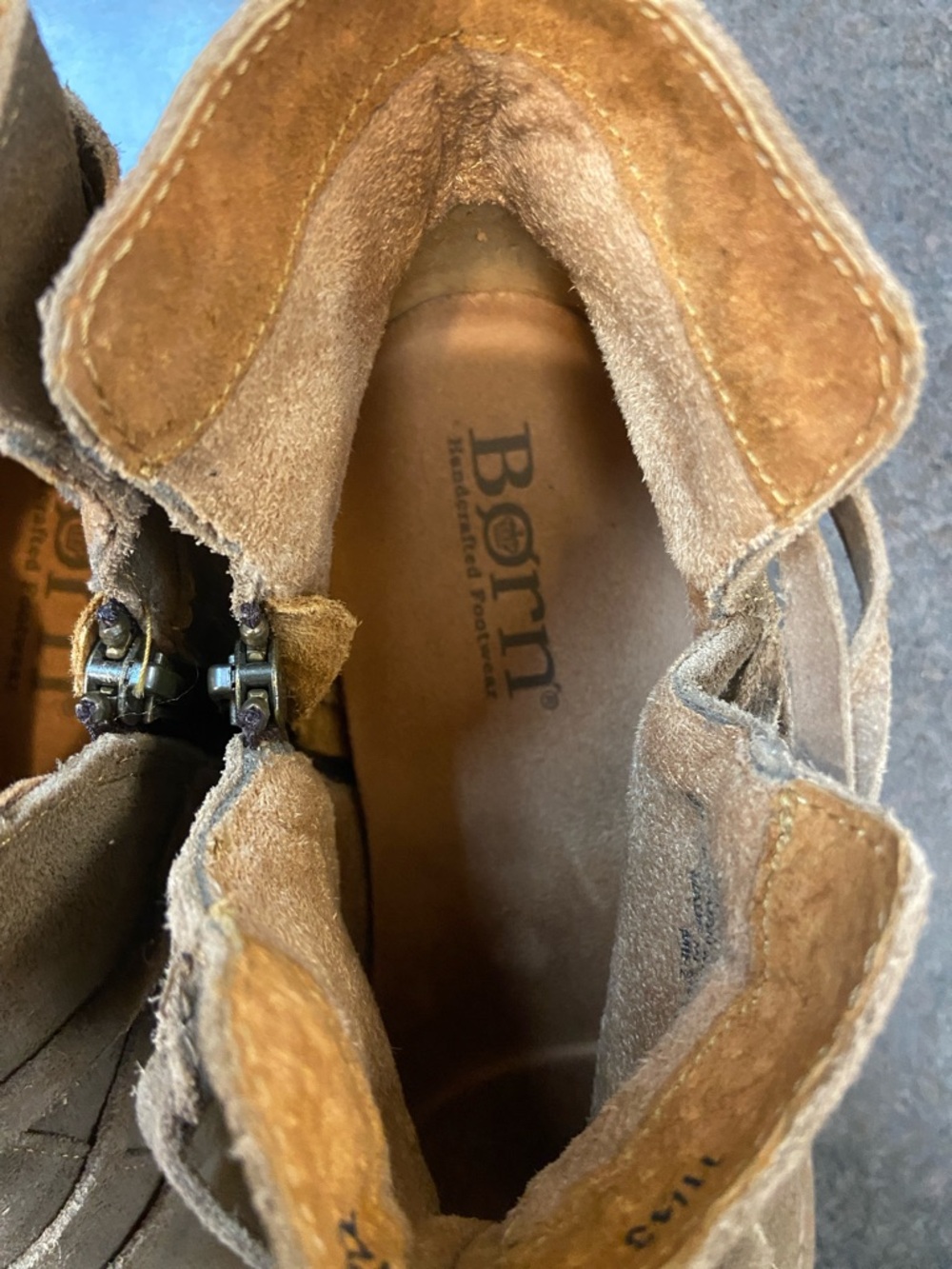 Born Suede Lace-Up Ankle Boot in Tan - Picture 2 of 6